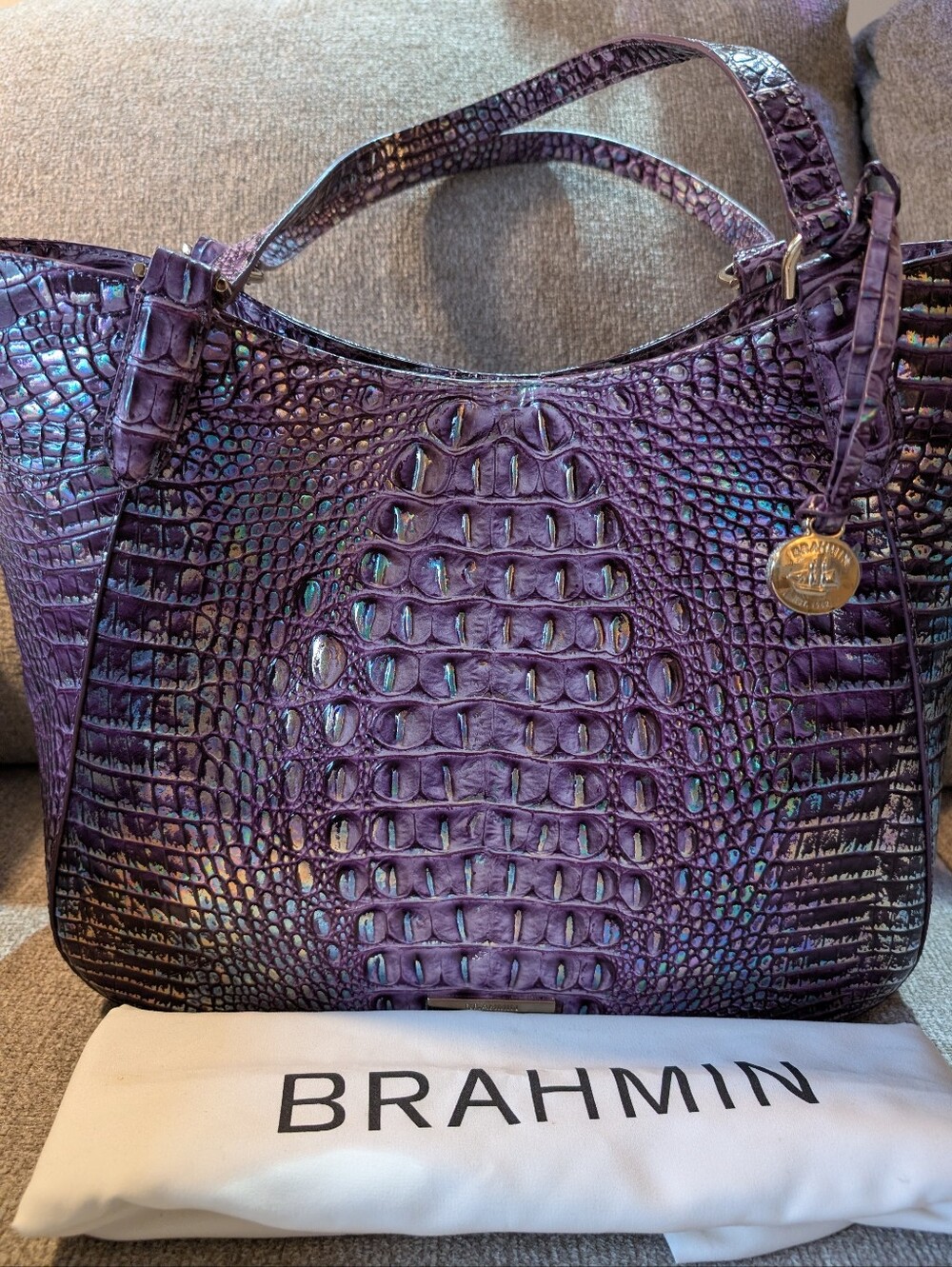 Brahmin Passion Purple Aliza Tote